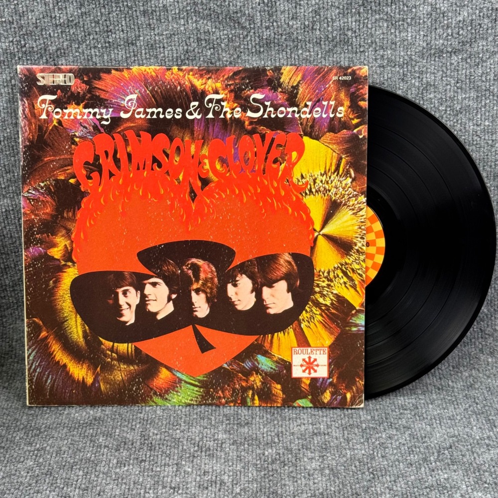 Tommy James & The Shondells Crimson & Clover Vinyl LP Roulette SR-42023 1968 VG+